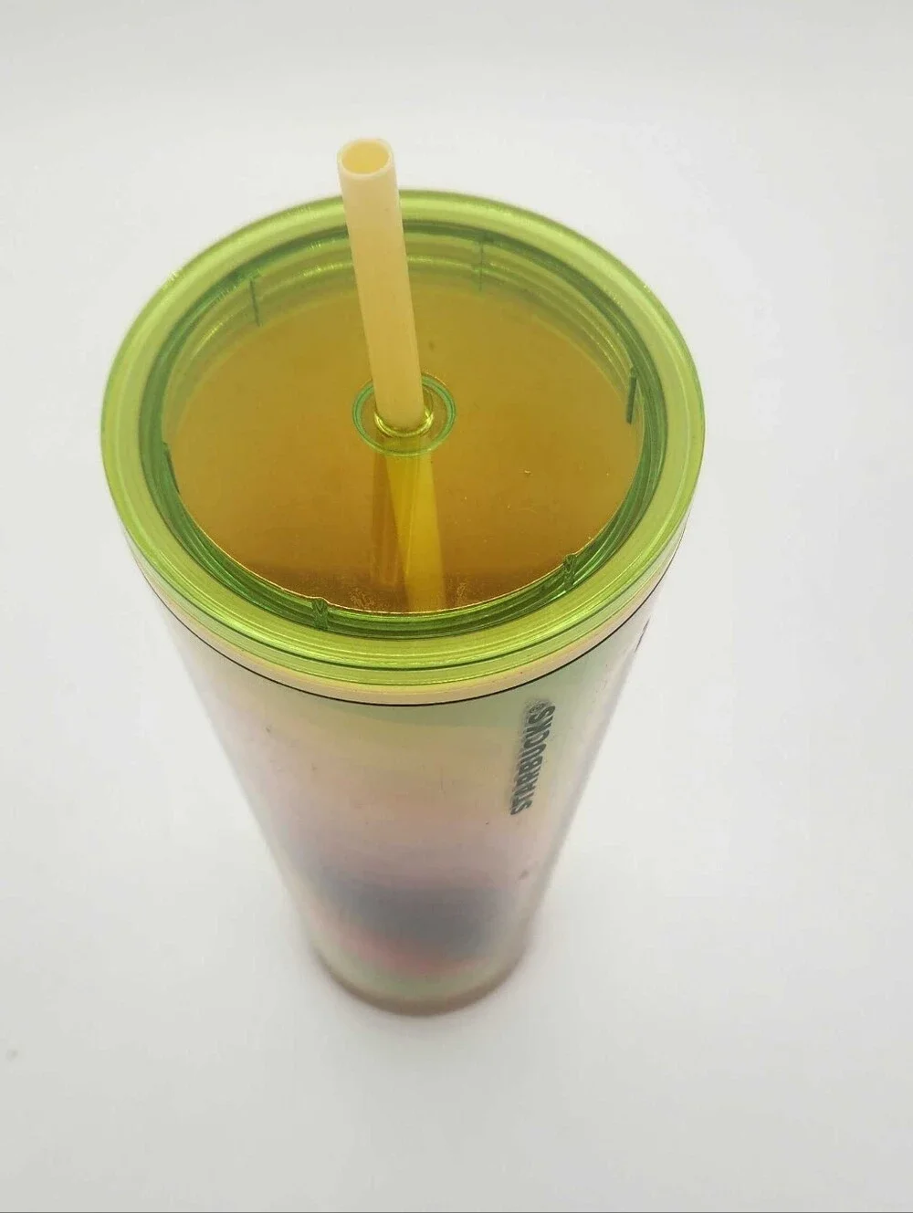 Starbucks 2024 Retro Rainbow Wave Cold Cup 24oz Tumbler Lid Straw Venti